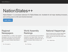 Tablet Screenshot of nationstatesplusplus.net